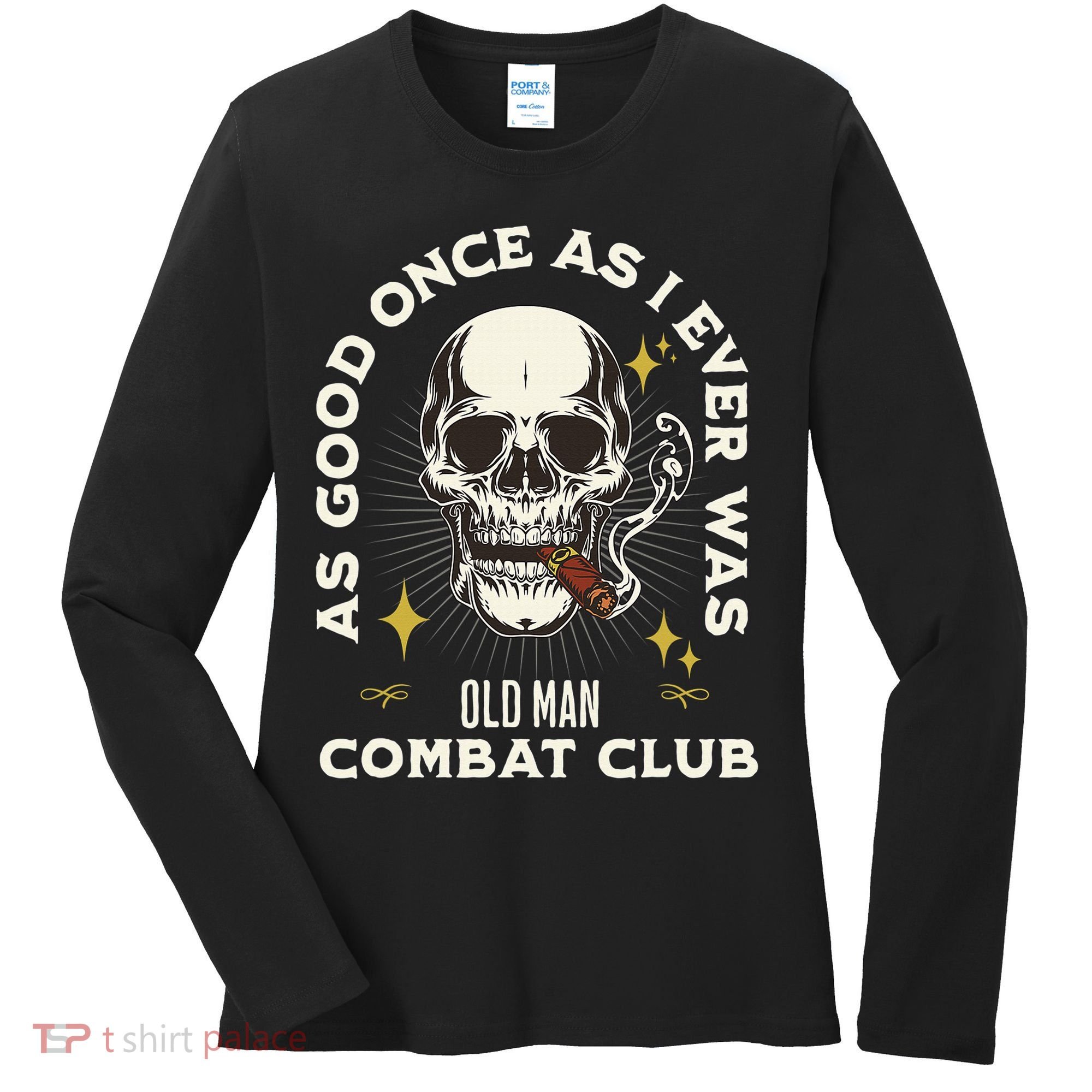 Old Man Jiu Jitsu Combat Club BJJ Martial Arts MMA Women's Long Sleeve Shirt