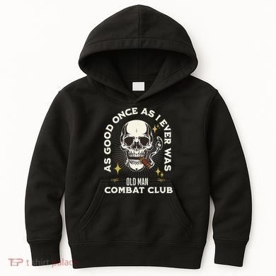 Old Man Jiu Jitsu Combat Club BJJ Martial Arts MMA Kids Hoodie