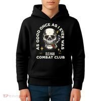 Old Man Jiu Jitsu Combat Club BJJ Martial Arts MMA Kids Hoodie thumb 4
