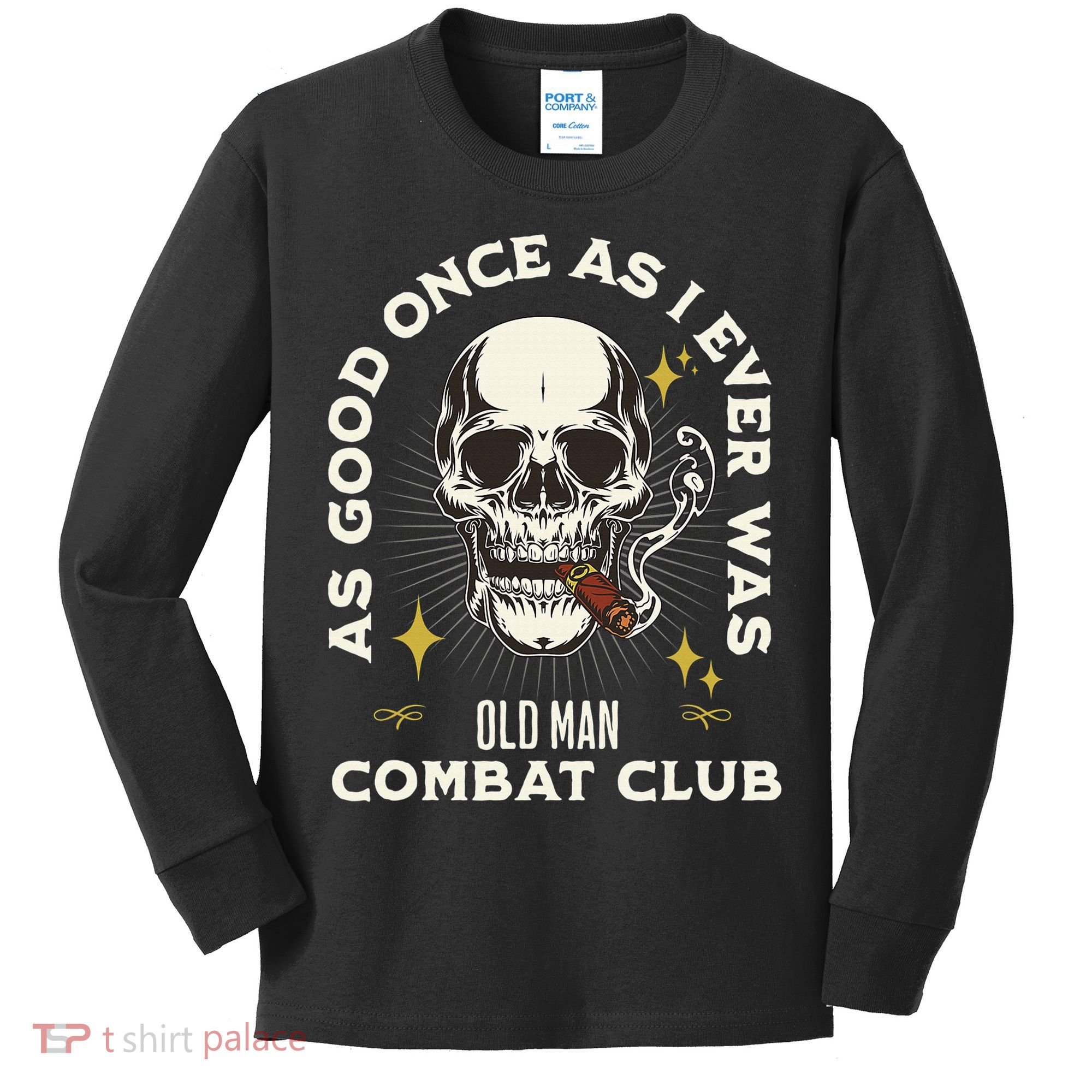 Old Man Jiu Jitsu Combat Club BJJ Martial Arts MMA Kids Long Sleeve Shirt