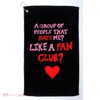 Oat Milk Lady Like A Fan Club Golf Towel thumb 0