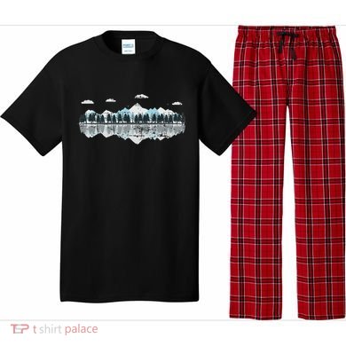 Outdoor Mountains Landscape Forest Trees Reflection Nature Pajama Set