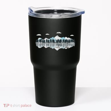 Outdoor Mountains Landscape Forest Trees Reflection Nature Tumbler