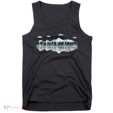 Outdoor Mountains Landscape Forest Trees Reflection Nature Tank Top
