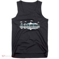Outdoor Mountains Landscape Forest Trees Reflection Nature Tank Top thumb 0