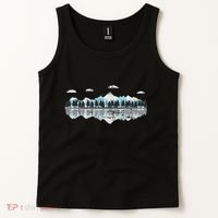 Outdoor Mountains Landscape Forest Trees Reflection Nature Tank Top thumb 2