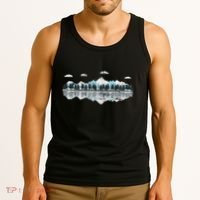 Outdoor Mountains Landscape Forest Trees Reflection Nature Tank Top thumb 3