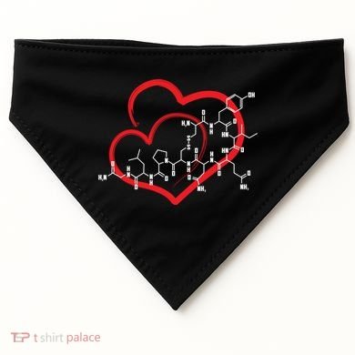 Oxytocin Molecule Love Meaningful Gift Science Teacher Valentines Day Meaningful USA-Made Doggie Bandana