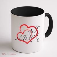 Oxytocin Molecule Love Meaningful Gift Science Teacher Valentines Day Meaningful Coffee Mug thumb 1