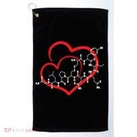 Oxytocin Molecule Love Meaningful Gift Science Teacher Valentines Day Meaningful Golf Towel thumb 0