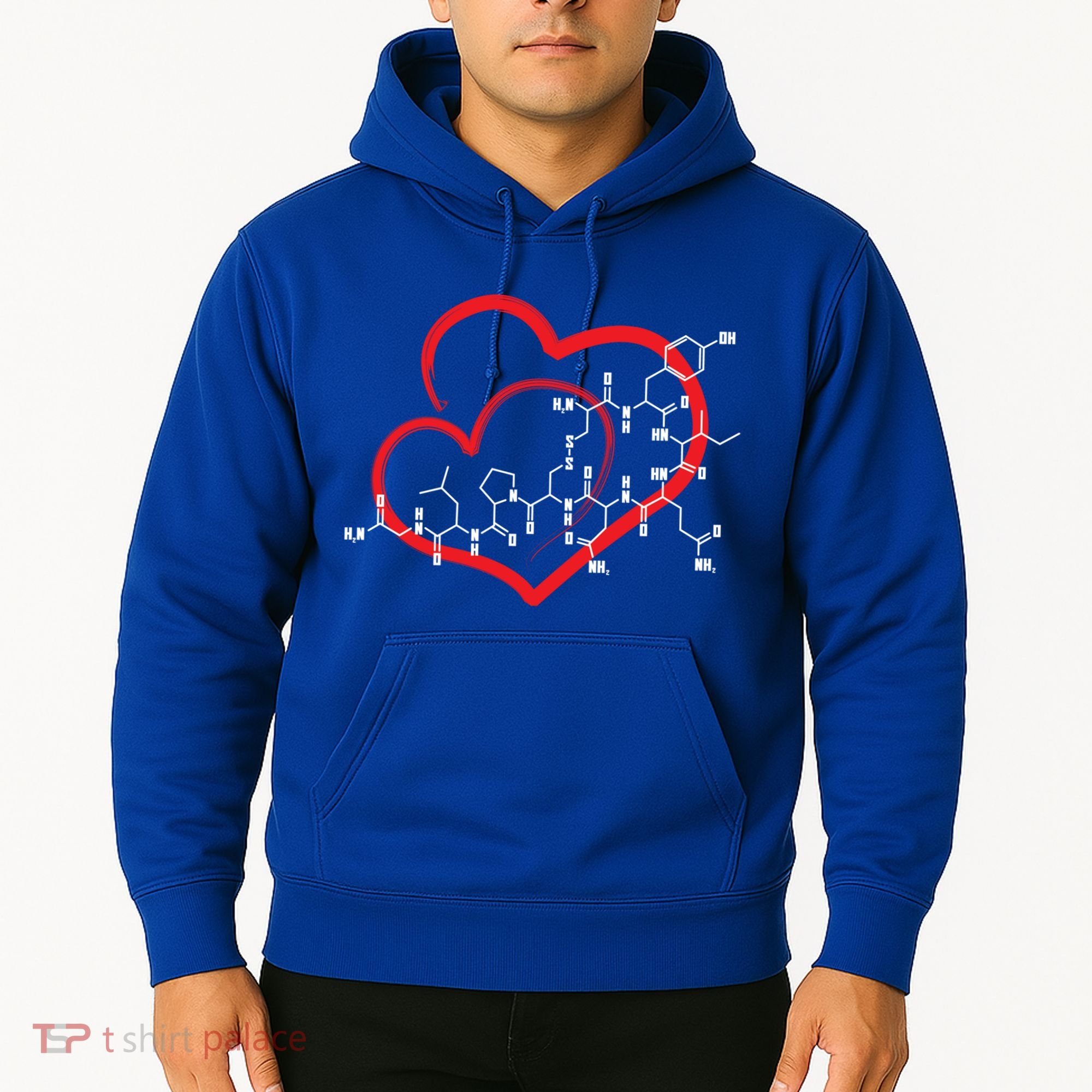 Oxytocin Molecule Love Meaningful Gift Science Teacher Valentines Day Meaningful Hoodie