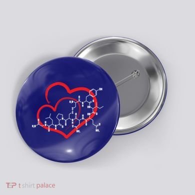 Oxytocin Molecule Love Meaningful Gift Science Teacher Valentines Day Meaningful Button