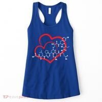 Oxytocin Molecule Love Meaningful Gift Science Teacher Valentines Day Meaningful Women's Tank Top thumb 0
