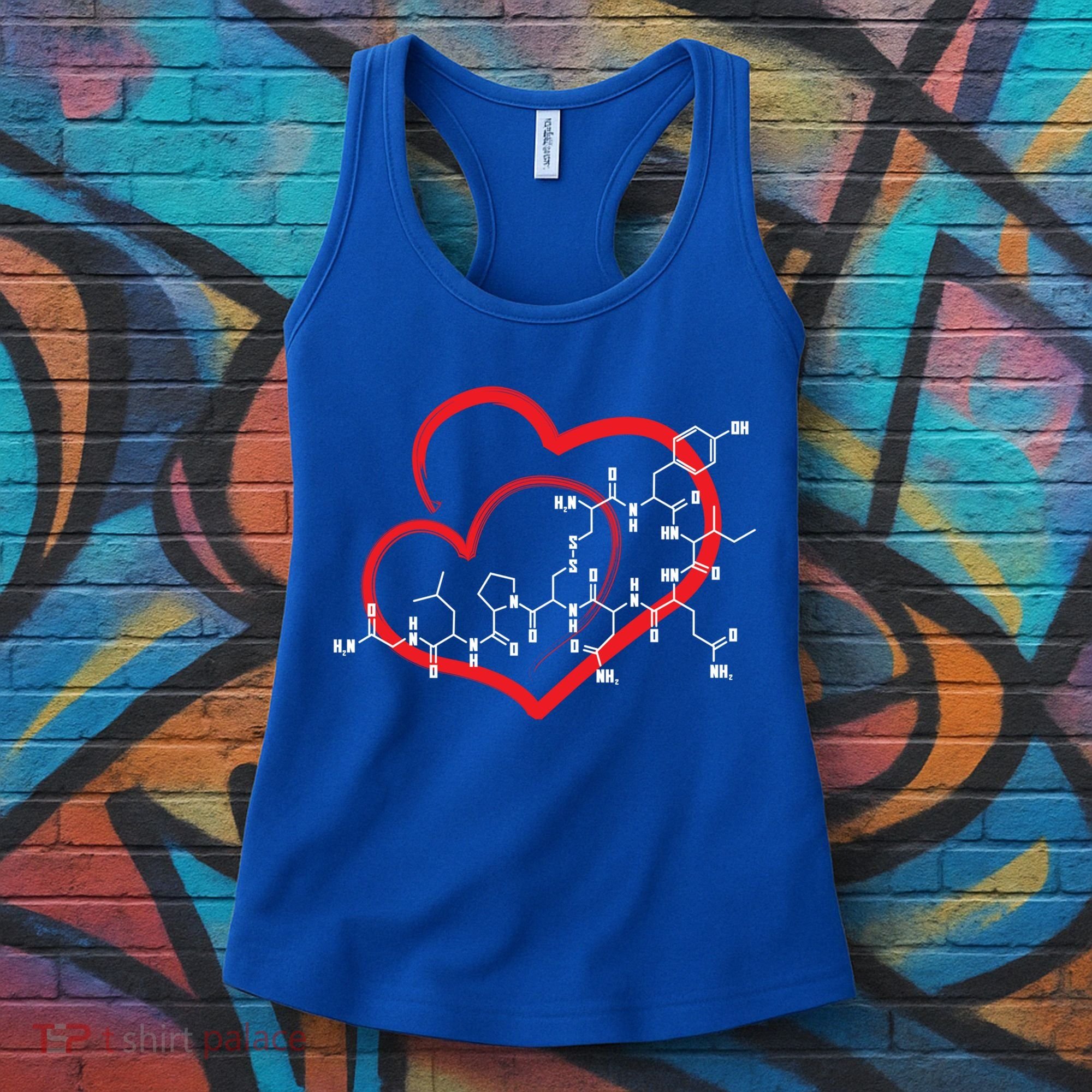 Oxytocin Molecule Love Meaningful Gift Science Teacher Valentines Day Meaningful Women's Tank Top