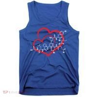 Oxytocin Molecule Love Meaningful Gift Science Teacher Valentines Day Meaningful Tank Top thumb 0