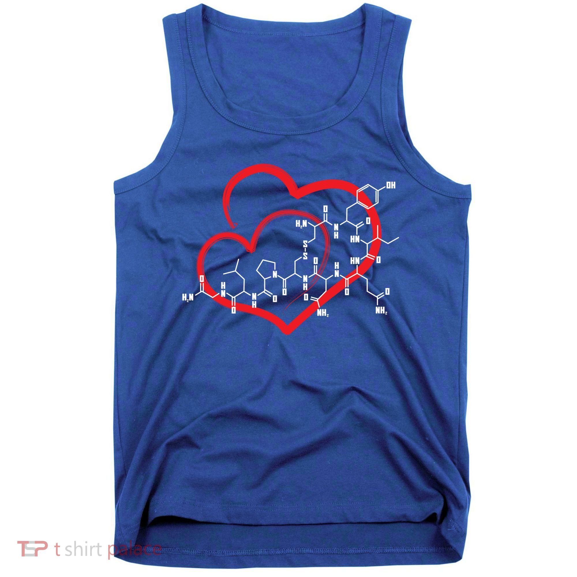 Oxytocin Molecule Love Meaningful Gift Science Teacher Valentines Day Meaningful Tank Top
