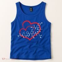 Oxytocin Molecule Love Meaningful Gift Science Teacher Valentines Day Meaningful Tank Top thumb 2