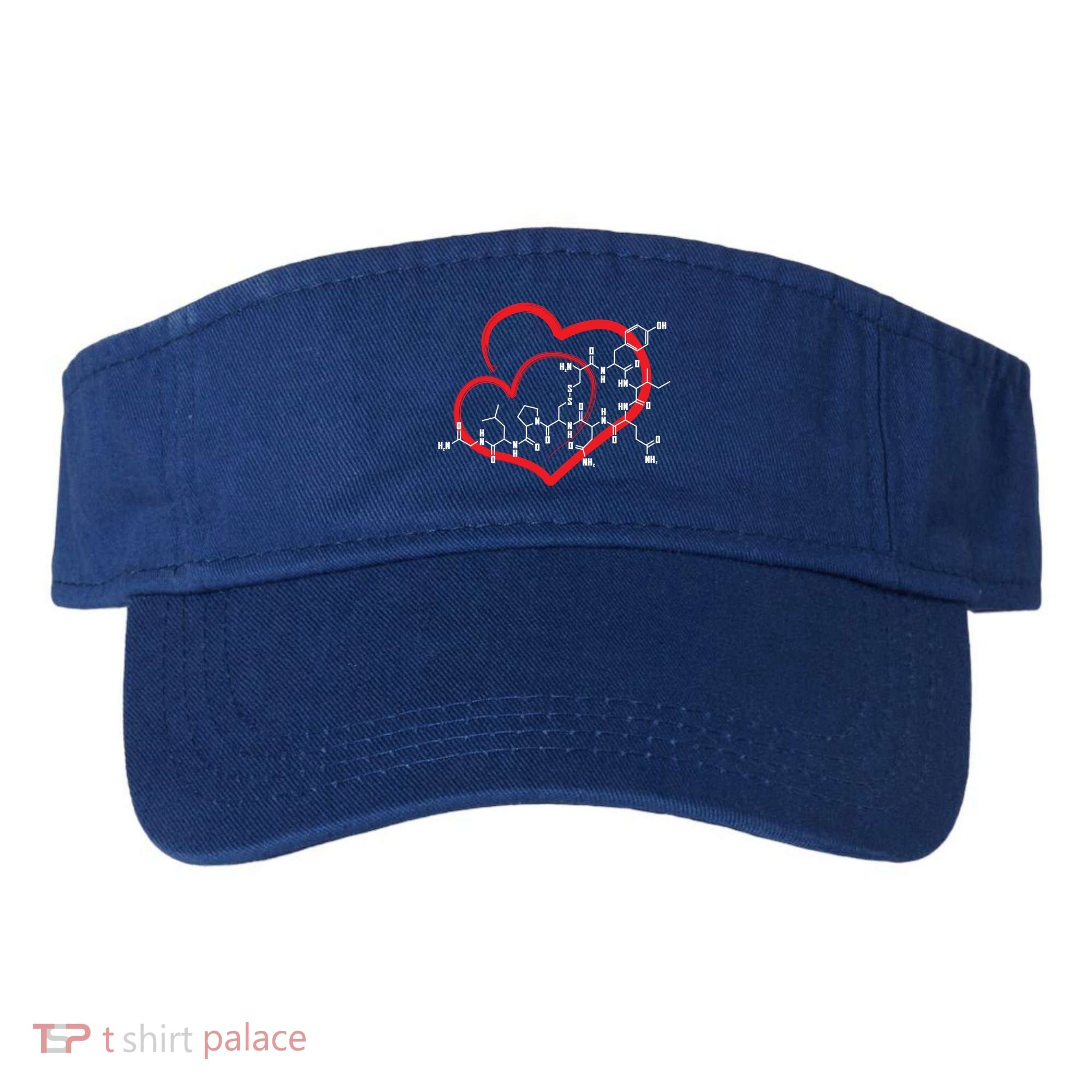 Oxytocin Molecule Love Meaningful Gift Science Teacher Valentines Day Meaningful Visor