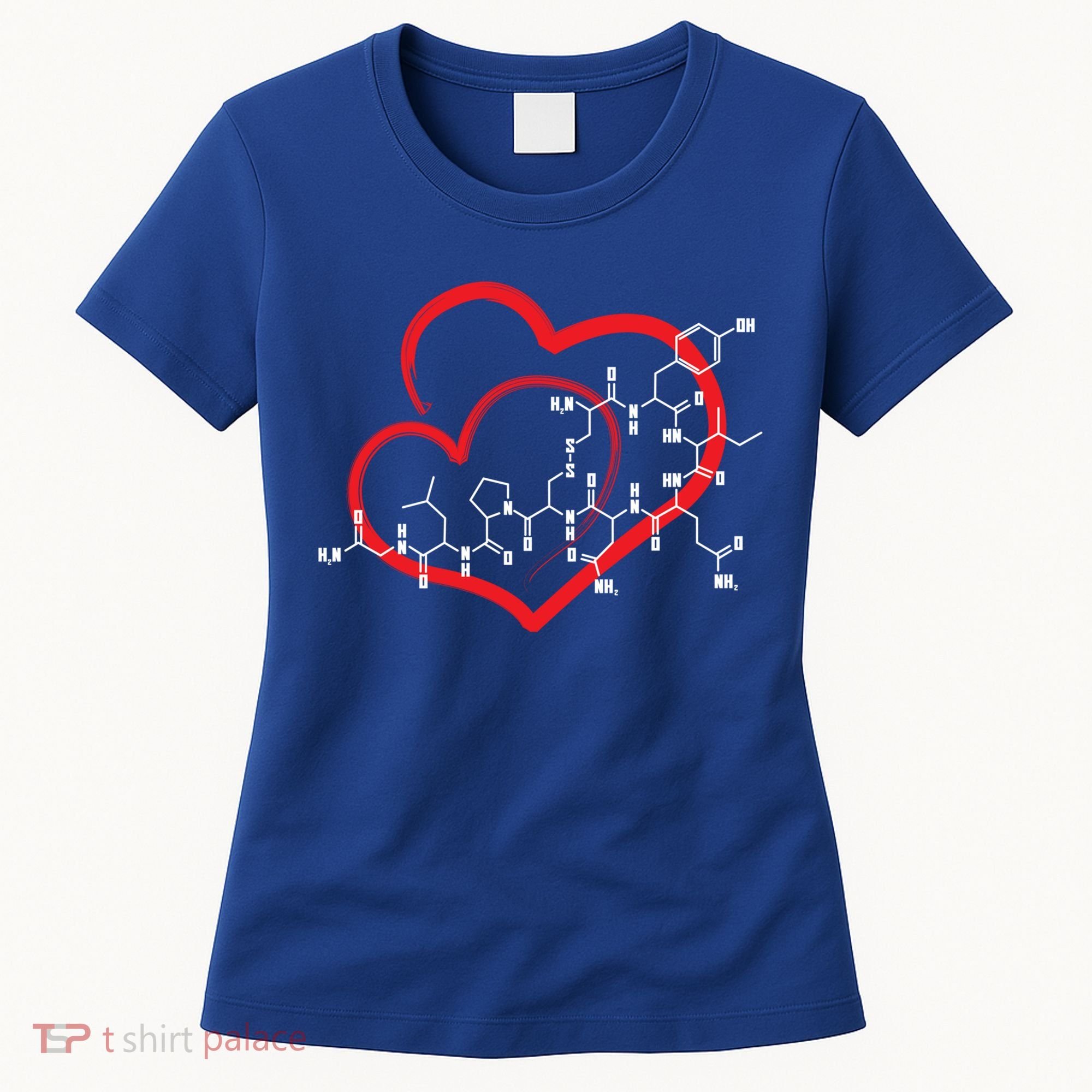 Oxytocin Molecule Love Meaningful Gift Science Teacher Valentines Day Meaningful Women's T-Shirt