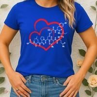 Oxytocin Molecule Love Meaningful Gift Science Teacher Valentines Day Meaningful Women's T-Shirt thumb 2