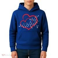 Oxytocin Molecule Love Meaningful Gift Science Teacher Valentines Day Meaningful Kids Hoodie thumb 4