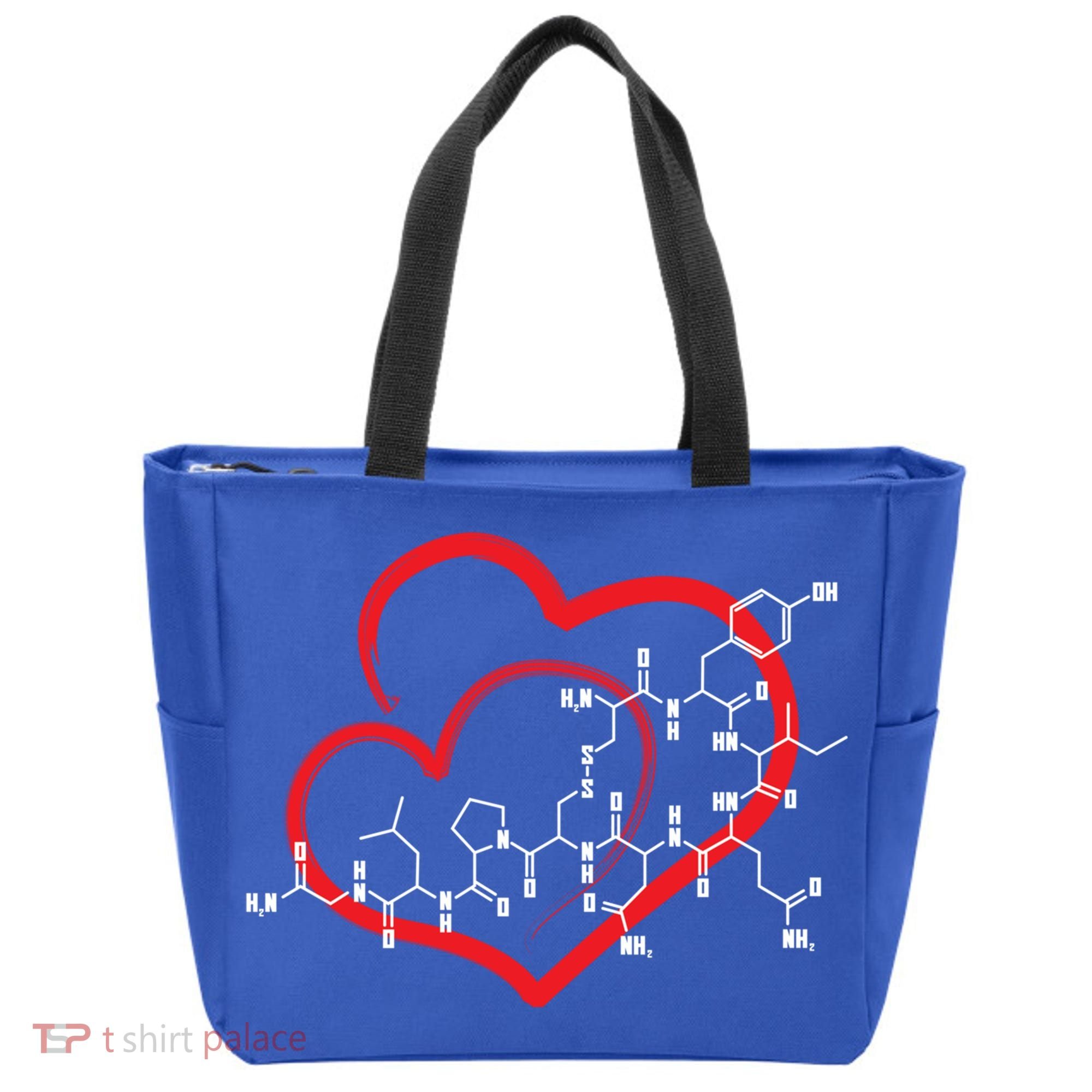 Oxytocin Molecule Love Meaningful Gift Science Teacher Valentines Day Meaningful Tote Bag