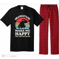 Orangutans Make Me Happy You Not So Much Orangutan Retro Pajama Set thumb 0
