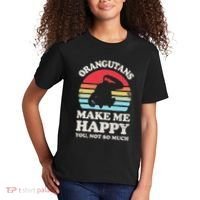 Orangutans Make Me Happy You Not So Much Orangutan Retro Kids T-Shirt thumb 2