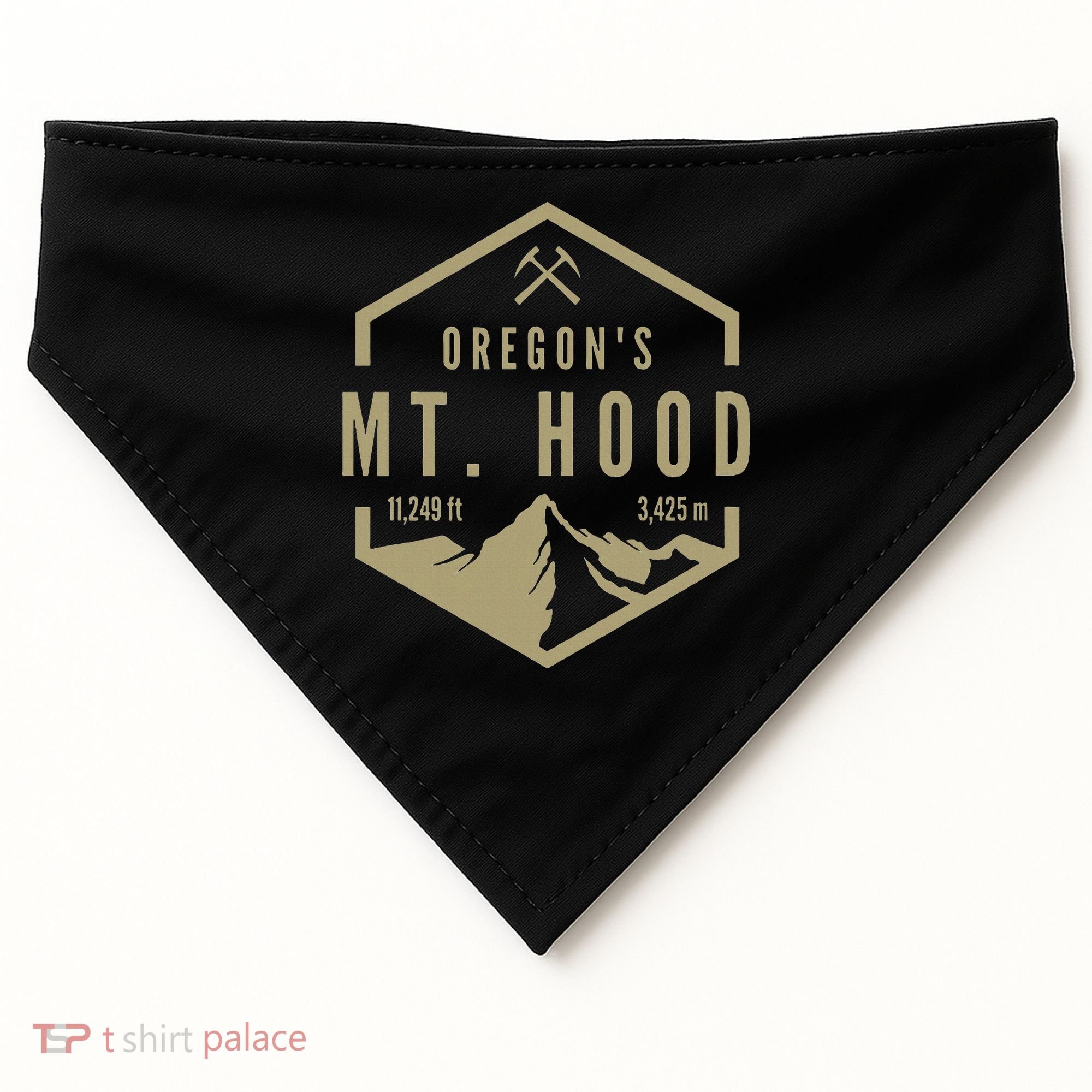 Oregon Mountain Mt. Hood USA-Made Doggie Bandana
