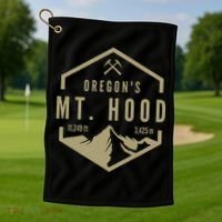 Oregon Mountain Mt. Hood Golf Towel thumb 1