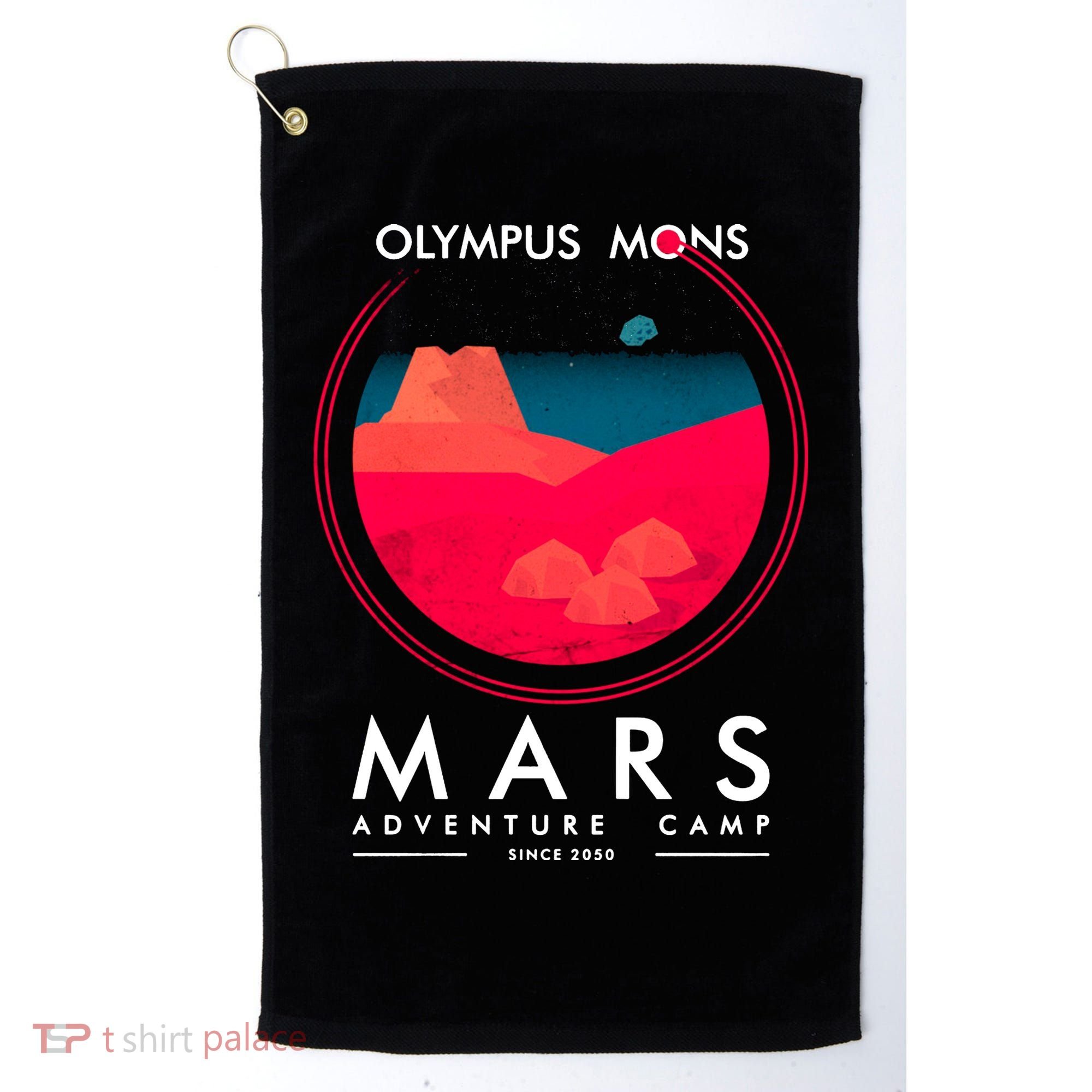 Olympus Mons Mars Adventure Camp Golf Towel