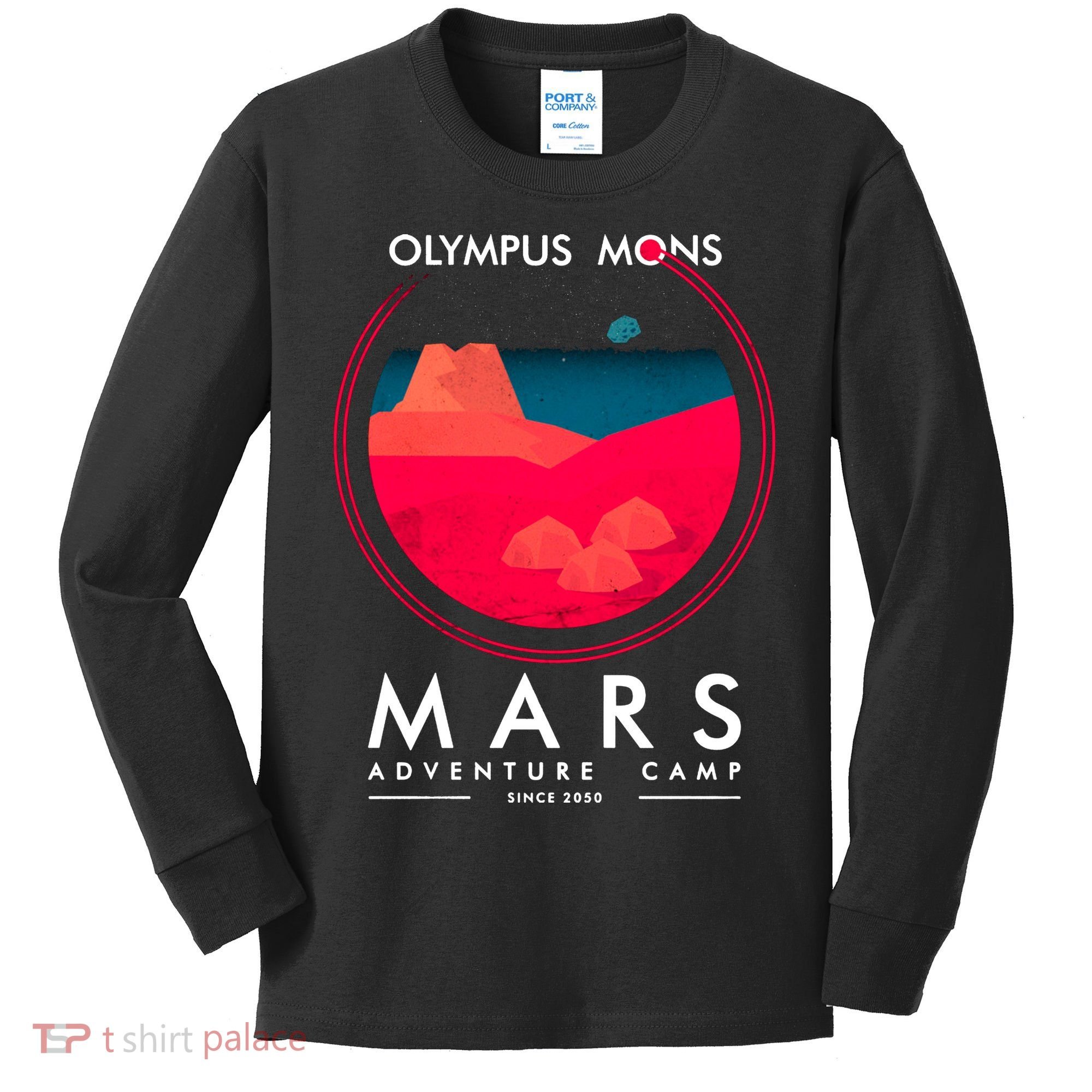 Olympus Mons Mars Adventure Camp Kids Long Sleeve Shirt