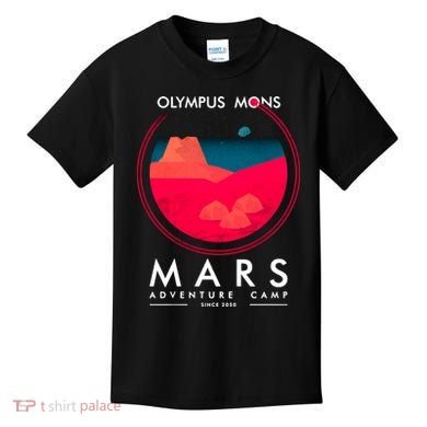 Olympus Mons Mars Adventure Camp Kids T-Shirt