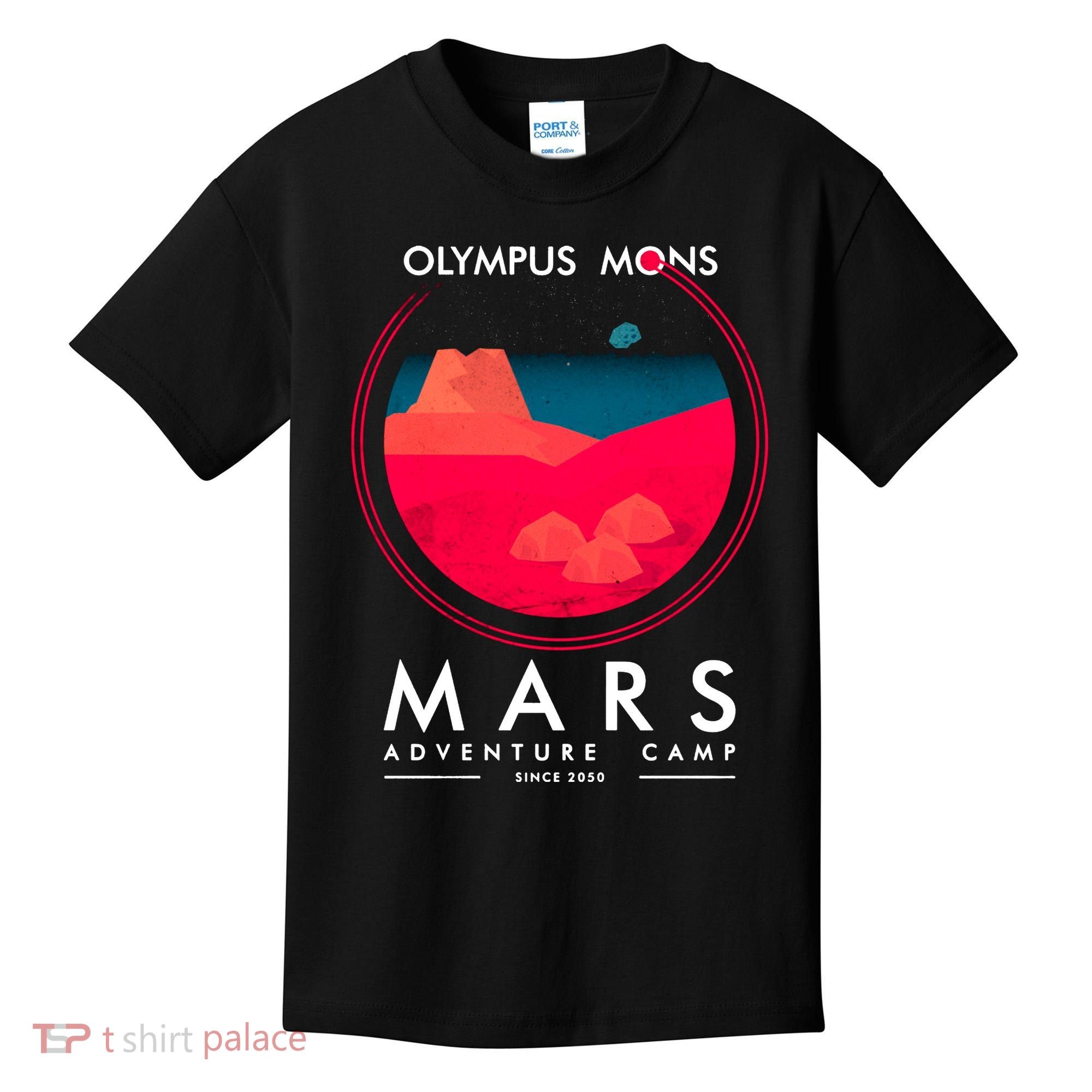 Olympus Mons Mars Adventure Camp Kids T-Shirt