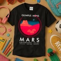 Olympus Mons Mars Adventure Camp Kids T-Shirt thumb 3