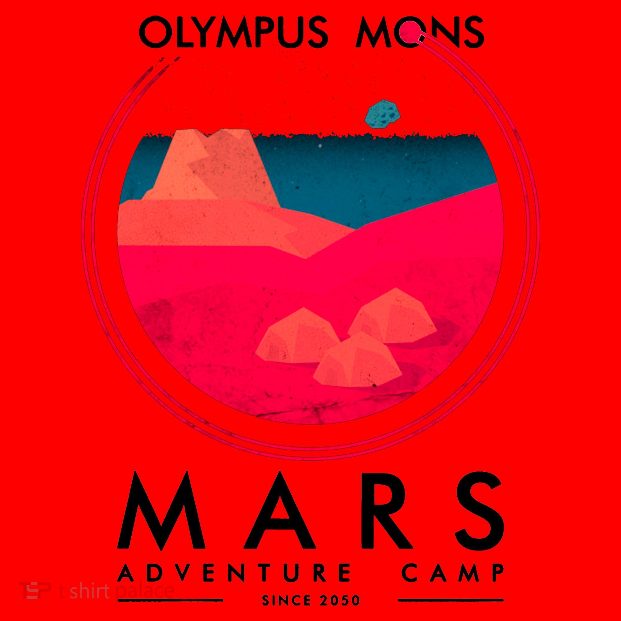 Olympus Mons Mars Adventure Camp Santa Hat