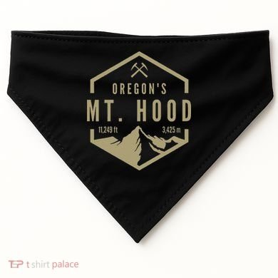 Oregon Mountain Mt. Hood USA-Made Doggie Bandana