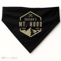 Oregon Mountain Mt. Hood USA-Made Doggie Bandana thumb 0