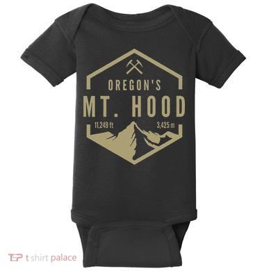 Oregon Mountain Mt. Hood Baby Bodysuit