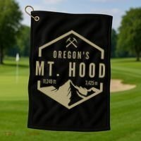 Oregon Mountain Mt. Hood Golf Towel thumb 1