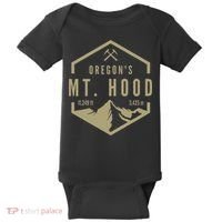 Oregon Mountain Mt Hood Baby Bodysuit thumb 0