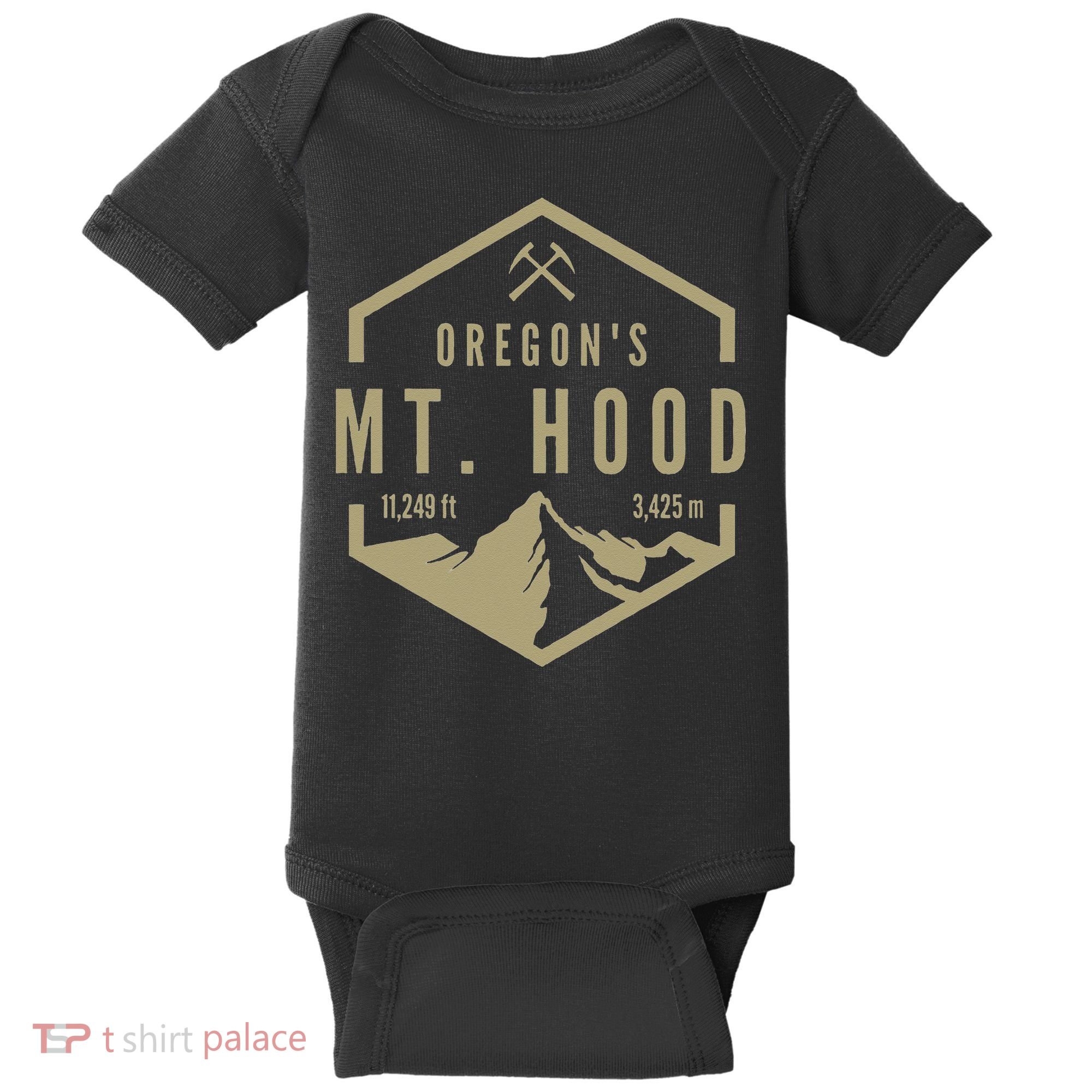 Oregon Mountain Mt Hood Baby Bodysuit