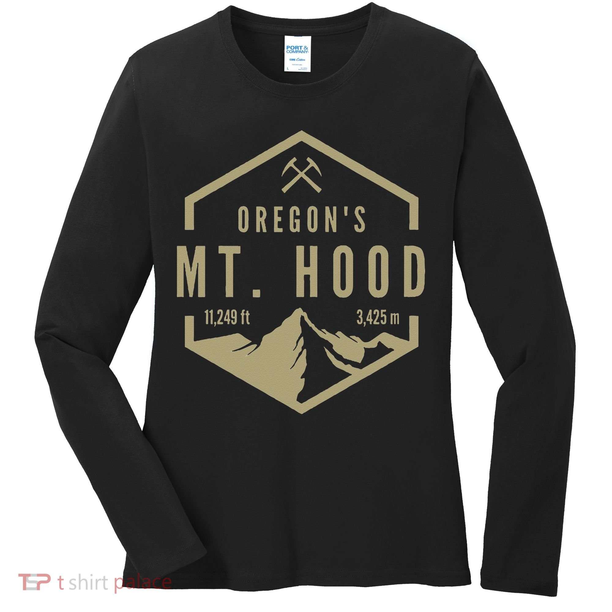 Oregon Mountain Mt Hood Women's Long Sleeve Shirt