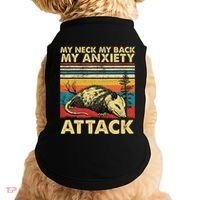 Opossum My Neck Back Anxiety Attack Possum Doggie Tank thumb 0