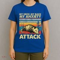 Opossum My Neck Back Anxiety Attack Possum T-Shirt thumb 4