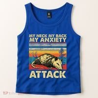 Opossum My Neck Back Anxiety Attack Possum Tank Top thumb 2
