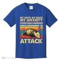 Opossum My Neck Back Anxiety Attack Possum Kids T-Shirt thumb 0