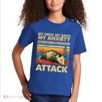 Opossum My Neck Back Anxiety Attack Possum Kids T-Shirt thumb 2