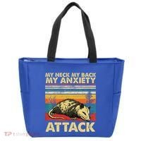 Opossum My Neck Back Anxiety Attack Possum Tote Bag thumb 0