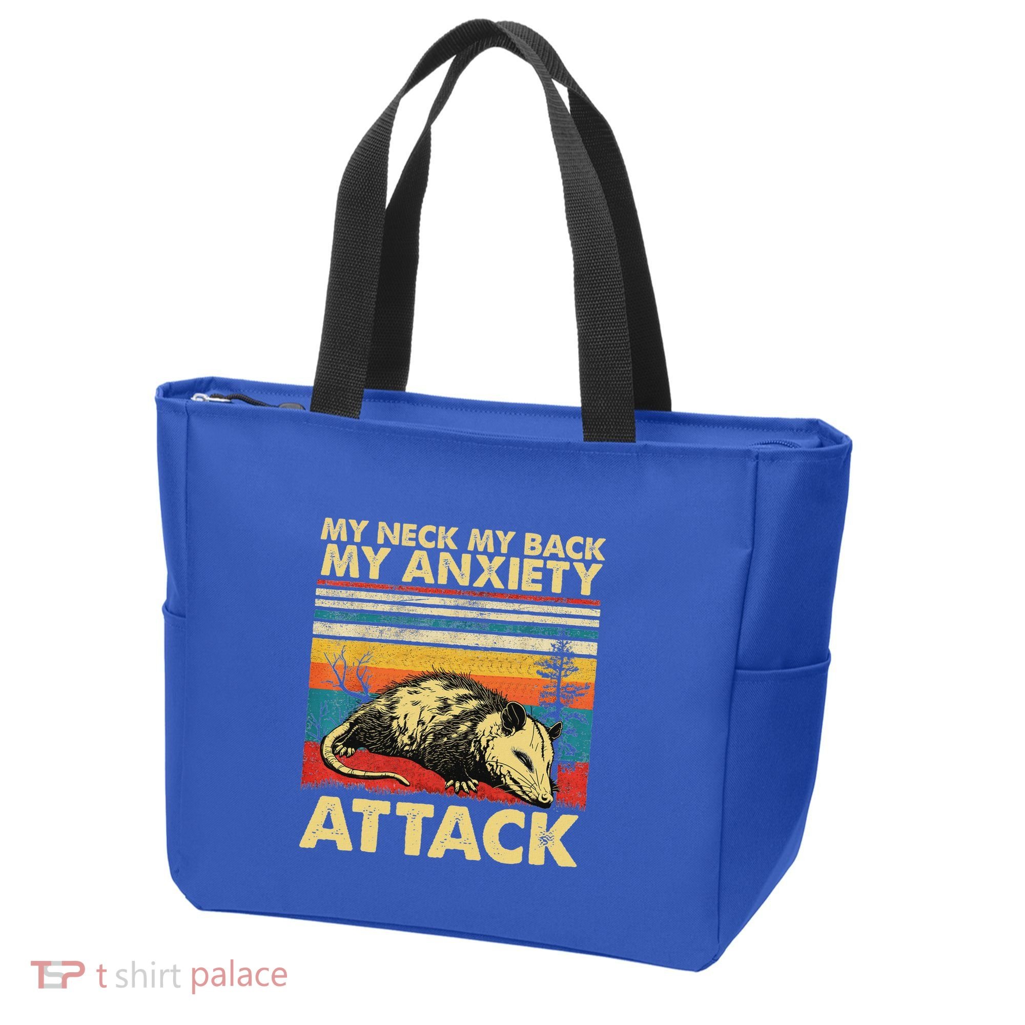 Opossum My Neck Back Anxiety Attack Possum Tote Bag